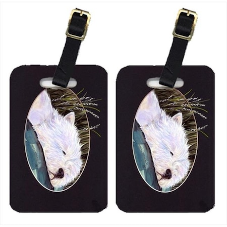 Carolines Treasures Carolines Treasures SS8052BT Westie Luggage Tags; Pack - 2 SS8052BT